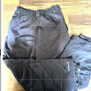 ✅SALE “Black Dot” Mens Black Water-Resistant Insulated Snow Pants Size M